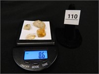 Citrine Raw Stones; 8.6 grams;