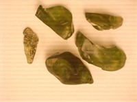 Peridot Raw Stones; 12.8 grams;