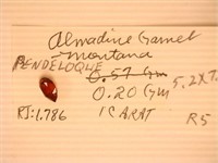 Almandine Garnet Gemstone;