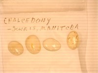 Chalcedony; Souris, Manitoba; Polished; 1.9 grams