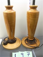 Mid Century Modern Wood Lamp Bases