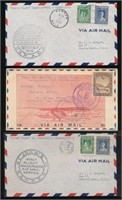 CANADA NEWFOUNDLAND FIRST FLIGHT COVERS (7) USED