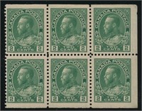 CANADA #107c BOOKLET PANE OF 6 MINT VF NH