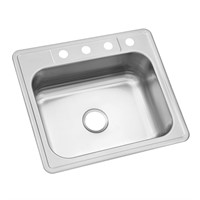 Glacier Bay Drop-in Stainless Steel 25 in. 4-Hole