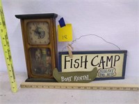 Fish camp & clock