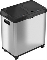 16 Gallon Touchless Trash Can and Recycle Bin