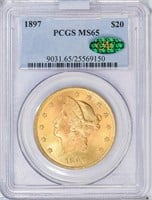 $20 1897 PCGS MS65 CAC