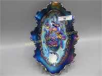 Nwood electric blue Poppy pickle dish