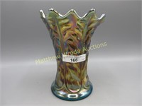 Nwood 6" sapphire Leaf Columns vase- RARE