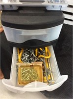 Container of assorted hooks