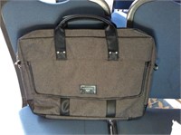 Vangody gray fabric briefcase