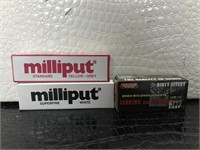 Milliput and Grease Exhaust Oil
