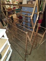(2) Wooden Clothes Drying Rack
