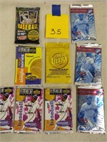 9 pks sealed 1995 baseball cards