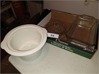 Loaf Pan, Glass Juicer & Small Pot