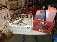 Milk Crate, Small Tote, Wire Baskets & Other