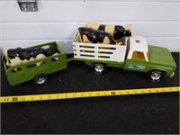 Nylint Farm Vintage Toy truck with trailer and