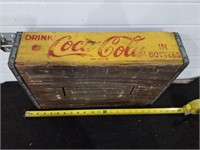 Coca-Cola Bottle wood Crate measures approximately