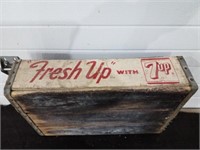 7up wood advertising  Crate  measures
