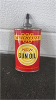 Lead top Winchester Gun Oil advertising can