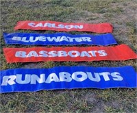 Vintage Carlson boat Dealer advertising banner