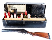 Rare Federal Display Case, Tear Gas Gun, Grenades