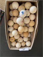 Box of Vintage Adv. Golf Ball