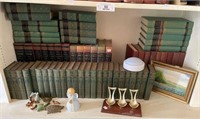 Shelf of Vintage Books & Miscellaneous