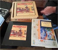 Two Books & Monopoly Game