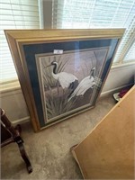 Egrets Framed Bird Print