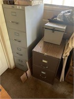 Two File Cabinets & Miscellaneous