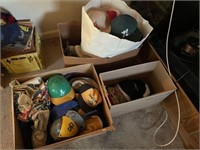 Lrg Box of Golf Shoes & Hats