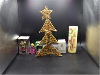 Lot of holiday décor, vintage & modern misc.
