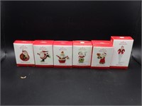6 Miniature Hallmark Keepsake Ornaments