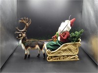 2012 Byers' Santa in Sleigh w/Caribou