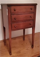3 Drawer Side Table Jewelry Cabinet
