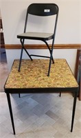 Card Table and 1 Chair