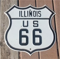 Illinois Route 66 Metal Sign