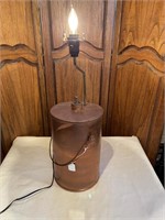 VINTAGE HAND CRAFTED KEROSENE CAN LAMP - METAL