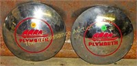 2 1941-'42 Plymouth 10" Hubcaps