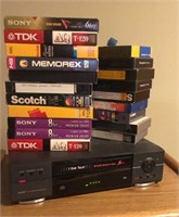 Zenith VCR, turns on and off, VHS Tapes