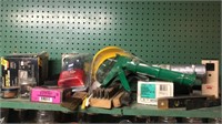 Caulk Gun, Steel Brush and all contents on shelf