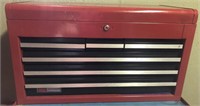 Craftsman Red Tool Box with contents, 26x12x15”T