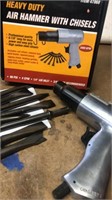 Heavy Duty Air Hammer with Chisels, 3000 BPM