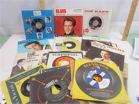 45 RPM's Elvis, Buck Owens, & More with Jackets