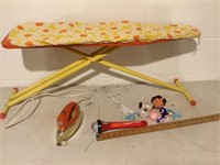Vintage child’s iron board and iron, Snoopy and