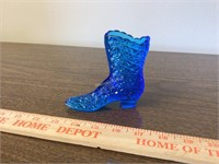 Blue glass boot