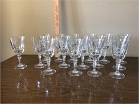 16 beverage stemmed glasses