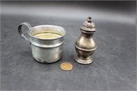 Sterling Silver Mini Cup & Salk Shaker
