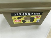 223 AMMO CAN WITH 400 - 223 SPENT CASINGS IN